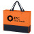 Logo Imprinted Non-Woven Tote Bag - Orange