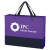 Logo Imprinted Non-Woven Tote Bag - Purple