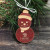 Custom Engraved Wooden Smiling Snowman Ornament Red Maple