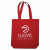 Colored Economical Tote Bag With Gusset- Red