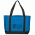 Two-Tone Poly Tote- Royal/black