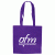 Simple Colored Cotton Tote Bag- Purple