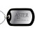 Promotional Engraved Black Rimmed Dog Tag