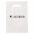 Printed 9 x 13 Fold-Over Reinforced Die Cut Bag - White