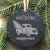 Vintage Truck Personalized Slate Christmas Ornament