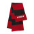 Sportsman Rugby Striped Knit Scarf - Logo - Red/charcoal
