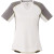 Promotional Short Sleeve High Tech Taku Tee for Women - White/steel grey