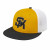 Custom Athletic Gold/Black/White Flexfit Trucker Mesh Back Cap