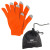 Orange Promo Touch Screen Gloves in Pouch