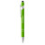 Athens Soft Touch Metal Ballpoint Logo Pen - Lime green