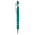 Athens Soft Touch Metal Ballpoint Logo Pen - Peacock blue