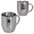 Custom Imprinted Double Wall Stainless Coffee Mug - 12 oz