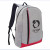 Imprinted Hancock Heathered Laptop Backpack - Red and gray