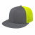 Custom Graphite/Neon Yellow Flexfit Trucker Mesh Back Cap