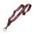 Burgundy Knit Cotton Lanyard Split Ring Logo