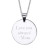 Engravable Round Tag Charm Pendant