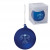 Imprinted Hand Blown Glass Ornament - Frosted blue