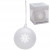 Imprinted Hand Blown Glass Ornament - Frosted