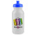 Full Color Customized Sport Bottle 20 Oz Blue Lid | Promotional Water Bottles