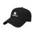 Black Embroidered Low Profile Cap Custom Logo