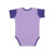 Custom Rabbit Skins Infant Baby Rib Bodysuit - Lavender/purple