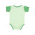 Custom Rabbit Skins Infant Baby Rib Bodysuit - Mint/grass