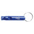 Blue Aluminum Whistle Key Chain - Engraved