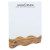 Adhesive Beveled Notepad Promotional Custom Imprinted With Logo - Angled Wave