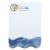 Adhesive Beveled Notepad Promotional Custom Imprinted With Logo - Straight Wave