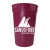 Earth Tone Stadium Cup 17 oz. with Logo Cranberry