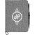 Imprinted Heathered Canvas 5" x 7" Bound Notebook - Gray