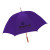 Premium Imprinted Windproof umbrella with pewter tipped wooden shaft - purple