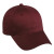 Structured Cotton Twill Cap with Embroidered Logo Maroon