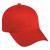 Structured Cotton Twill Cap with Embroidered Logo Red