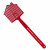 House Flyswatter with Logo Imprint Red