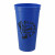 Imprinted Solid 24 oz Stadium Cups - Blue