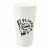 Imprinted Solid 24 oz Stadium Cups - White
