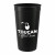 Printed Logo Solid 32 oz Stadium Cups - Black