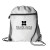 Drawstring Backpack with Mesh Pocket – Lightweight Backpacks for Travel - White