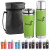 Leatherette Tumbler and Thermos Gift Set with Bag