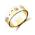 Personalized Gold Vermeil 5mm Cutout Band