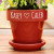 Personalized Couples Flower Pot - Red | Flower Pot with Couples Names