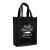 Non-Woven High Gloss Laminated Tote Bag- Best Custom Non-Woven Polypropylene Bags - Black