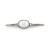 Engravable Oval Baby Bangle Bracelet