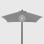 Promotional 7' Steel Market Umbrella Cool Grey