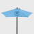 Promotional 7' Steel Market Umbrella Light Blue