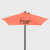 Promotional 7' Steel Market Umbrella Orange