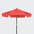 Promotional 7' Steel Market Umbrella Red w/ Valance