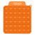 Printed Push Pop Square Stress Reliever Game - Orange