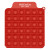 Printed Push Pop Square Stress Reliever Game - Red